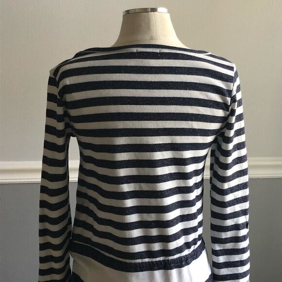 Caslon Nordstrom Striped Drawstring Waist Dress XS - Picture 6 of 8